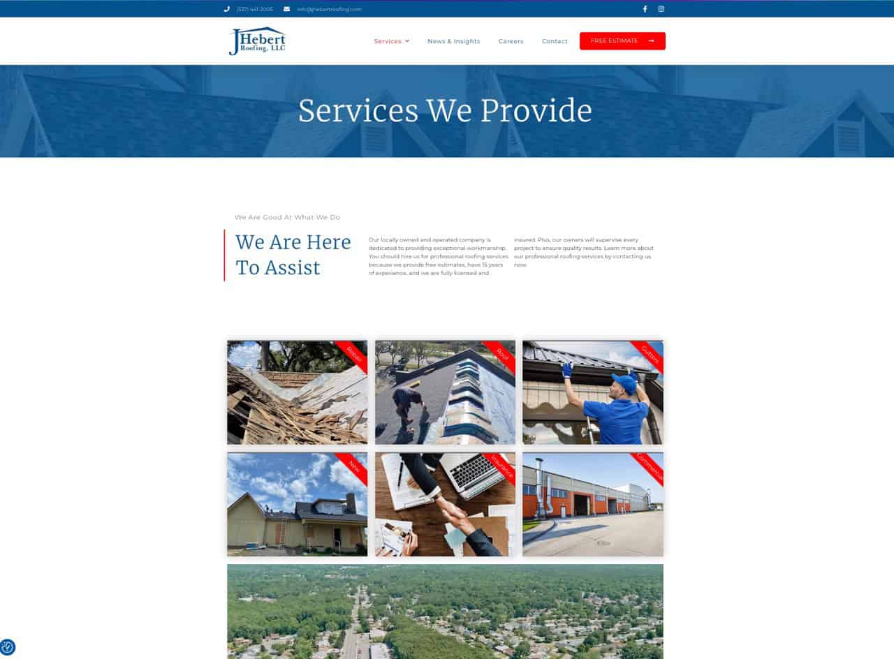 jhebert roofing services